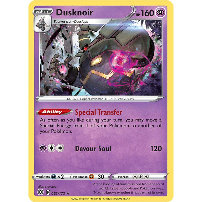 Dusknoir (062/172) [Sword & Shield: Brilliant Stars]