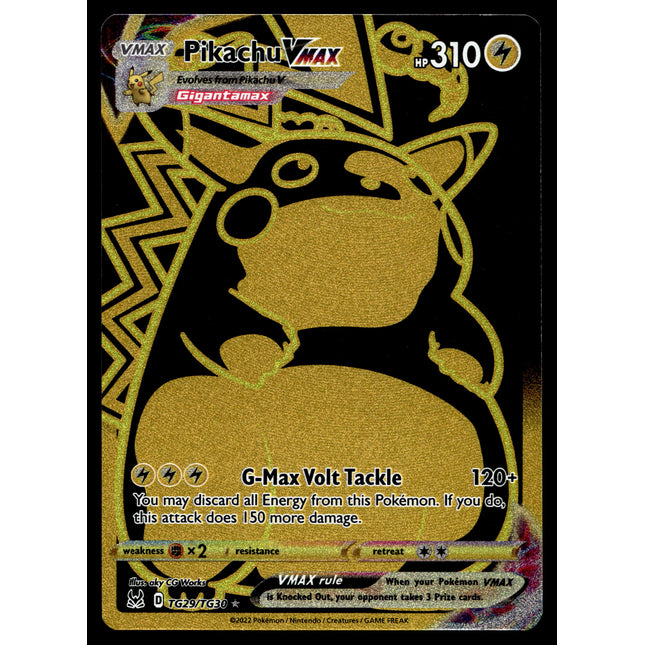 Pikachu Vmax - TG29/TG30 - NM - Secret Rare - Lost Origin - Pokemon - A7-20