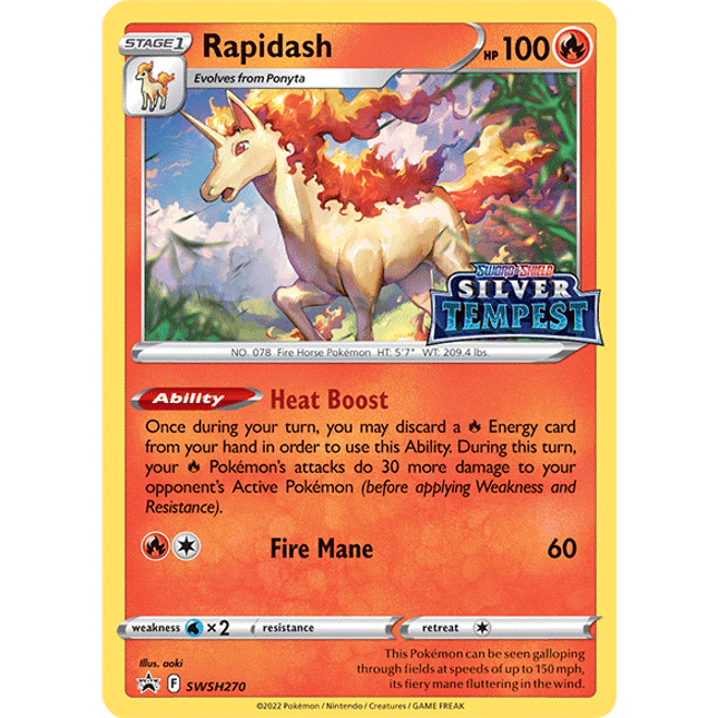 Rapidash (SWSH270) (Prerelease) [Sword & Shield: Black Star Promos]