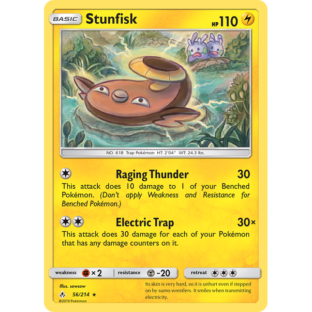 Stunfisk (56/214) [Sun & Moon: Unbroken Bonds]