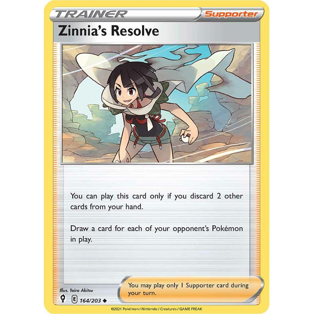 Zinnia's Resolve (164/203) [Sword & Shield: Evolving Skies]