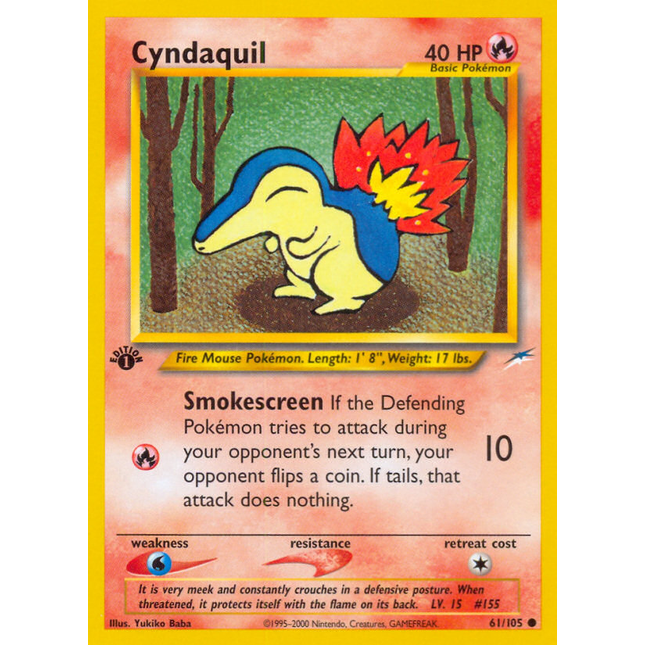 Cyndaquil (61/105) [Neo Destiny 1st Edition]