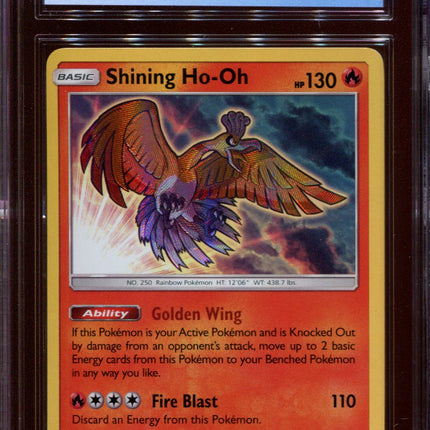 Shining Ho-oh - SM70 - CGC 9 Mint - Black Star Promo - Shining Legends - 68258