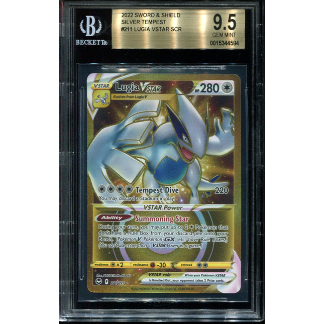 Lugia Vstar - 211/195 - BGS 9.5 - Secret Rare - Silver Tempest - Pokemon - 44584