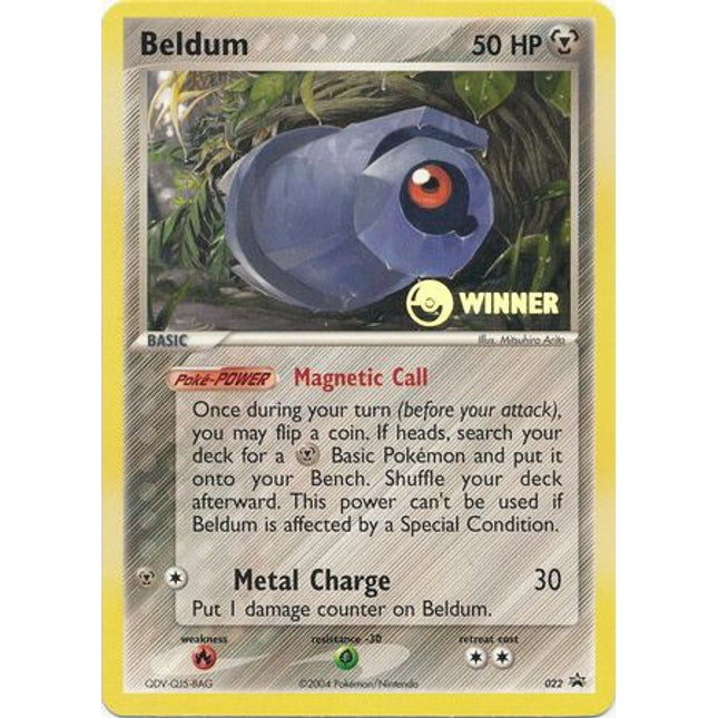 Beldum (22) (Winner Promo) [League & Championship Cards]