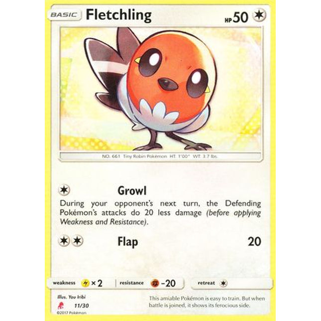 Fletchling (11/30) [Sun & Moon: Trainer Kit - Lycanroc]