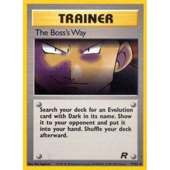 The Boss's Way (73/82) [Team Rocket]