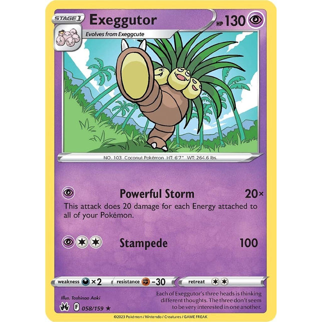 Exeggutor (058/159) [Sword & Shield: Crown Zenith]