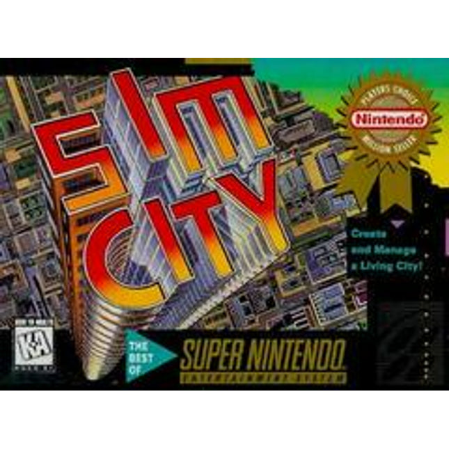 SimCity [Player's Choice] - Super Nintendo
