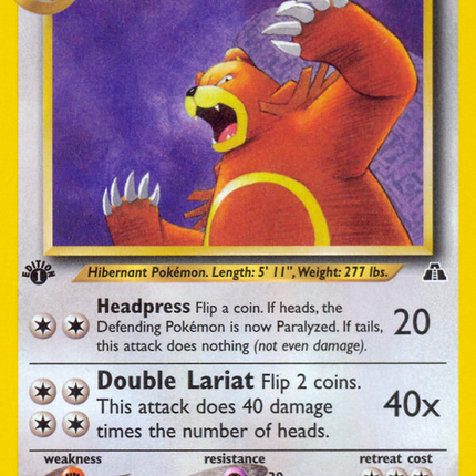 Ursaring (34/75) [Neo Discovery 1st Edition]