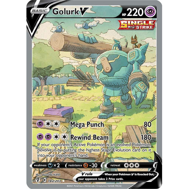Golurk V (182/203) [Sword & Shield: Evolving Skies]