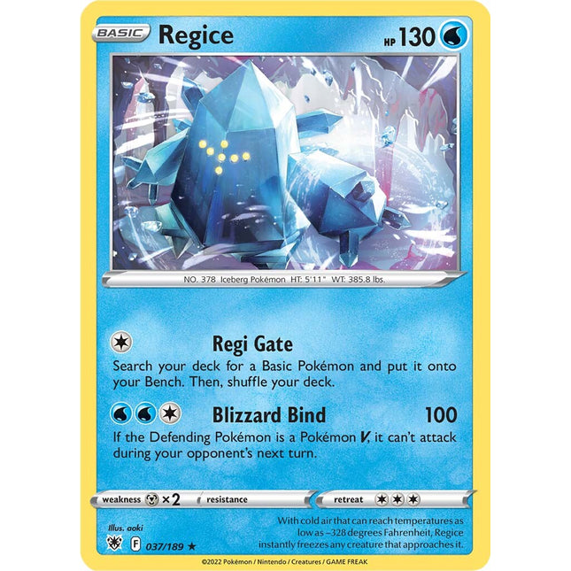 Regice (037/189) [Sword & Shield: Astral Radiance]