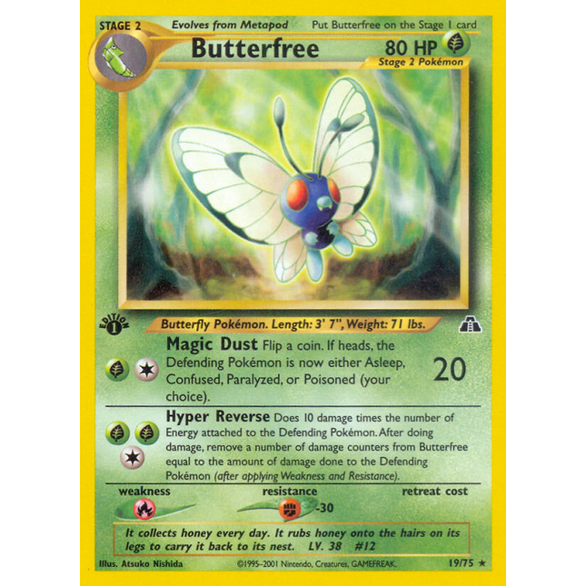 Butterfree (19/75) [Neo Discovery 1st Edition]