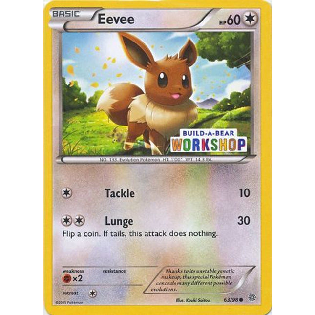 Eevee (63/98) (Build A Bear Workshop Exclusive) [XY: Ancient Origins]