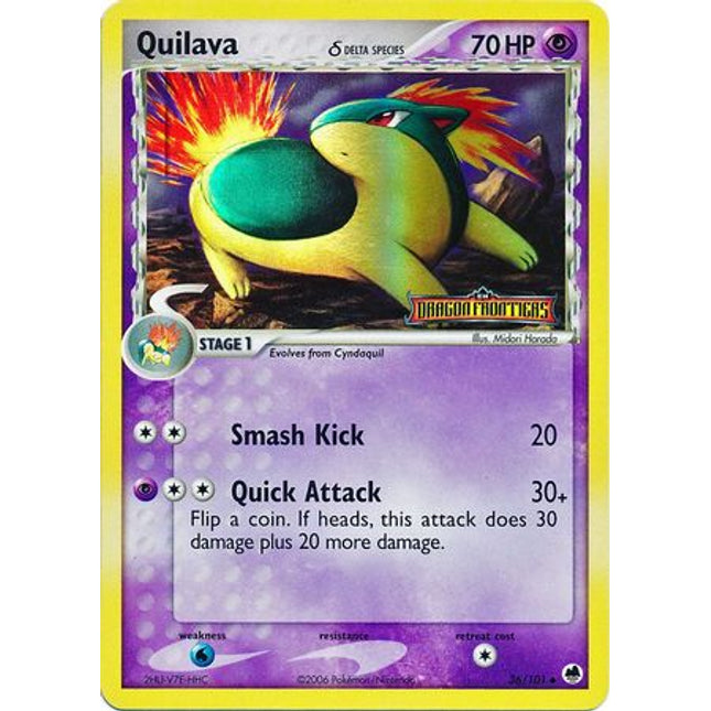 Quilava (36/101) (Delta Species) (Stamped) [EX: Dragon Frontiers]