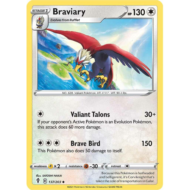 Braviary (137/203) [Sword & Shield: Evolving Skies]