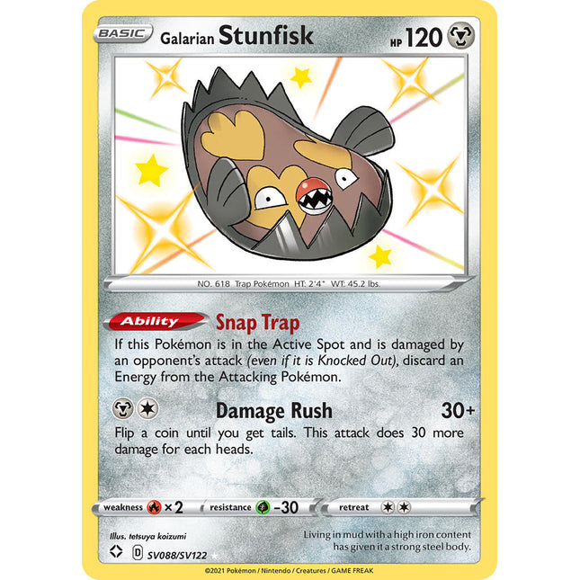 Galarian Stunfisk (SV088/SV122) [Sword & Shield: Shining Fates]