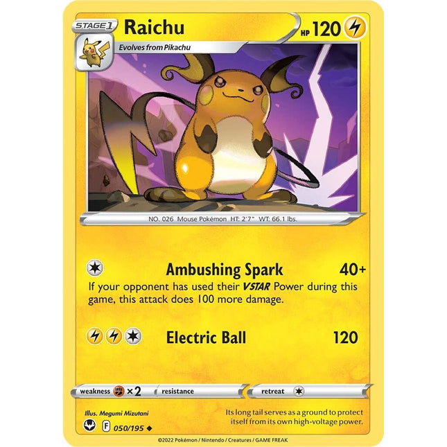 Raichu (050/195) [Sword & Shield: Silver Tempest]
