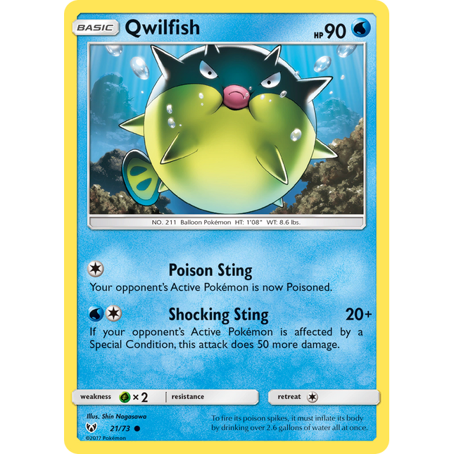 Qwilfish (21/73) [Sun & Moon: Shining Legends]