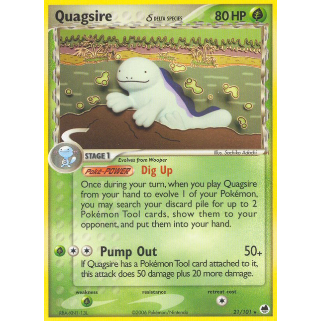 Quagsire (21/101) (Delta Species) [EX: Dragon Frontiers]