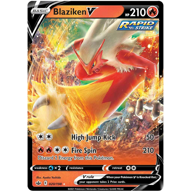 Blaziken V (020/198) [Sword & Shield: Chilling Reign]