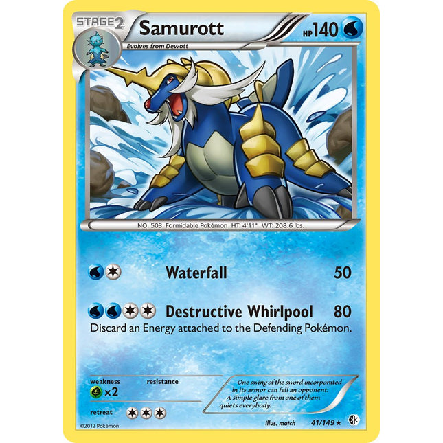 Samurott(41/149) (Theme Deck Exclusive) [Black & White: Boundaries Crossed]