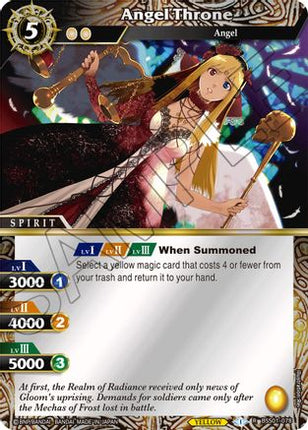 Angel Throne - BSS01-078 - Foil Box Topper - Near Mint - Dawn of History - Battle Spirits Saga