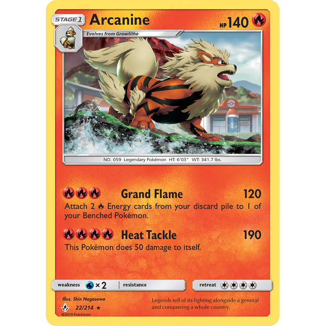 Arcanine (22/214) [Sun & Moon: Unbroken Bonds]