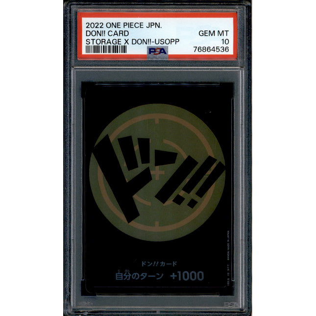 Usopp Don Card - Promo Storage - PSA 10 - Japanese Holo - Box - One Piece - 64536
