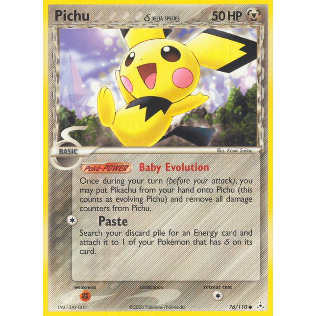 Pichu (76/110) (Delta Species) [EX: Holon Phantoms]