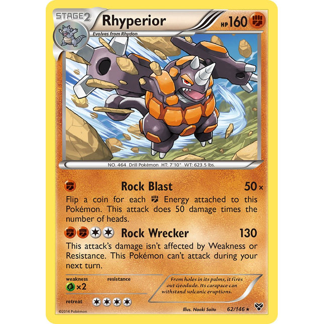 Rhyperior (62/146) (Cosmos Holo) (Blister Exclusive) [XY: Base Set]