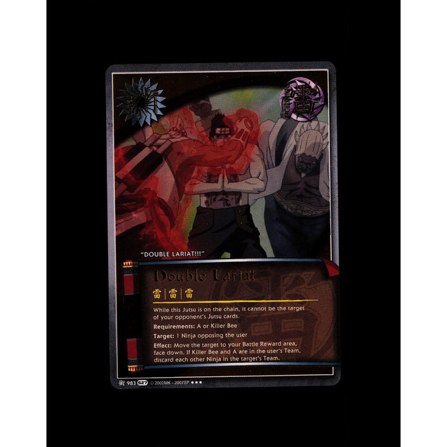 Double Lariat - 983 - NM - Foil - S27 - Naruto CCG - E1-146
