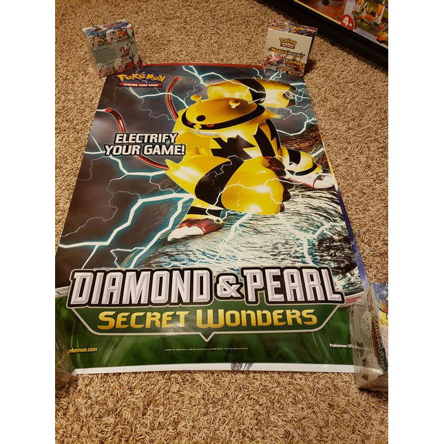 Electivire - Diamond & Pearl Secret Wonders - Pokemon Prerelease Poster - 24"x36"
