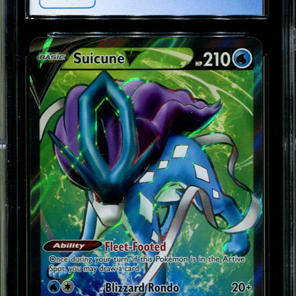 Suicune V - 173/203 - CGC 9.5 - Evolving Skies - Full Art - Pokemon - 91170