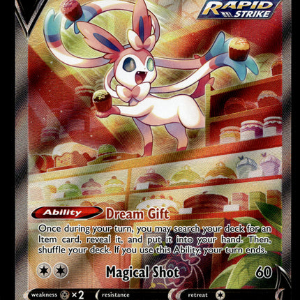 Sylveon V - 184/203 - NM - Alt Art - Evolving Skies - Pokemon - A9-118