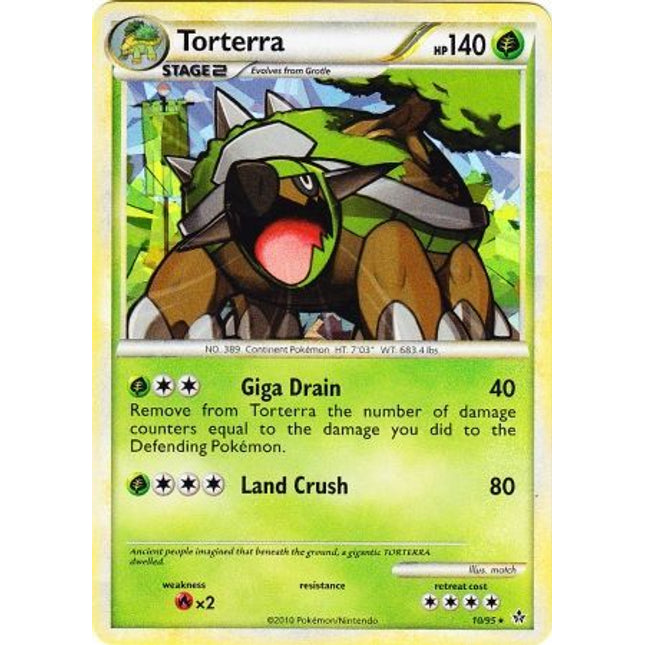 Torterra (10/95) (Cracked Ice Holo) [HeartGold & SoulSilver: Unleashed]