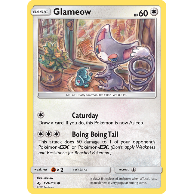 Glameow (159/214) [Sun & Moon: Unbroken Bonds]