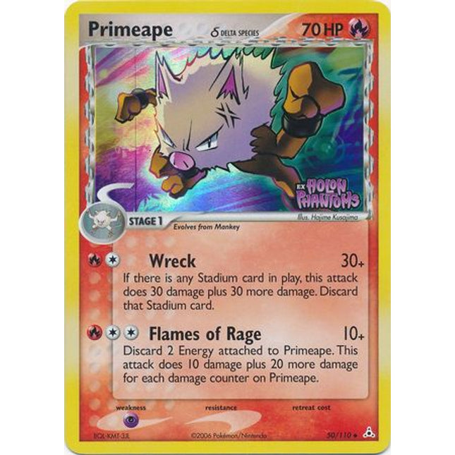 Primeape (50/110) (Delta Species) (Stamped) [EX: Holon Phantoms]