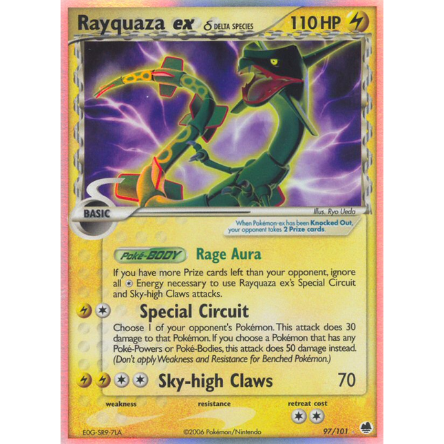 Rayquaza ex (97/101) (Delta Species) [EX: Dragon Frontiers]