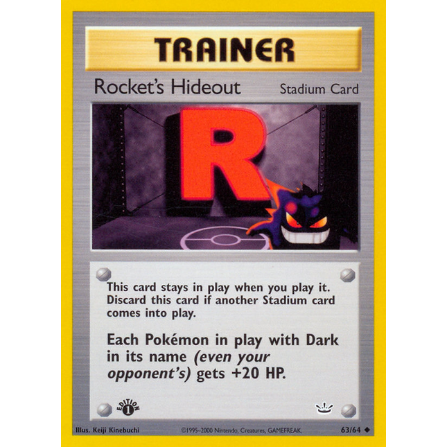 Rocket's Hideout (63/64) [Neo Revelation 1st Edition]