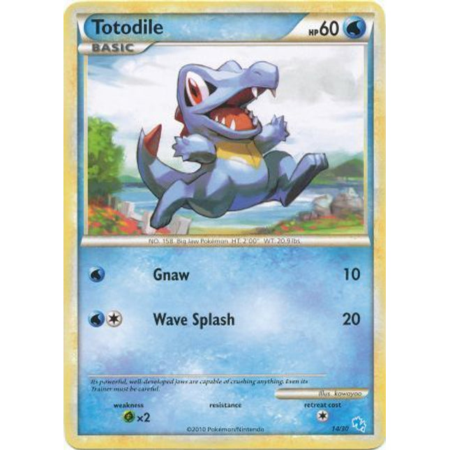 Totodile (14/30) [HeartGold & SoulSilver: Trainer Kit - Gyarados]