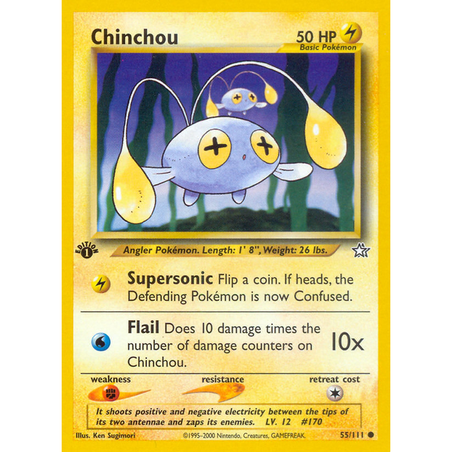 Chinchou (55/111) [Neo Genesis 1st Edition]