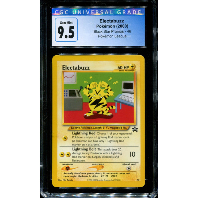 Electabuzz - 46 - CGC 9.5 - Black Star Promo - Pokemon - 54063