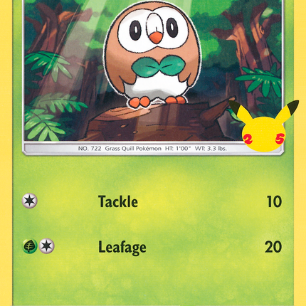 Rowlet (7/25) [McDonald's 25th Anniversary]