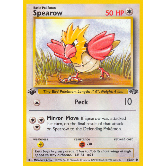 Spearow (62/64) [Jungle 1st Edition]
