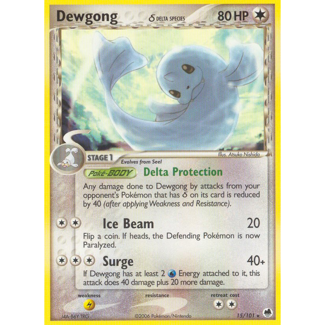 Dewgong (15/101) (Delta Species) [EX: Dragon Frontiers]