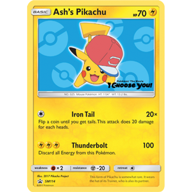 Ash's Pikachu (SM114) [Sun & Moon: Black Star Promos]