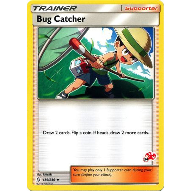 Bug Catcher (189/236) (Charizard Stamp #34) [Battle Academy 2020]