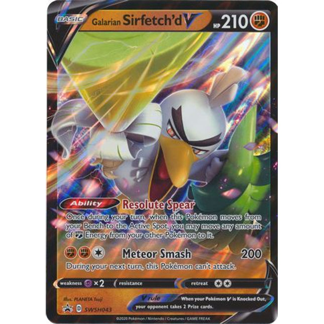 Galarian Sirfetch'd V (SWSH043) (Jumbo Card) [Sword & Shield: Black Star Promos]