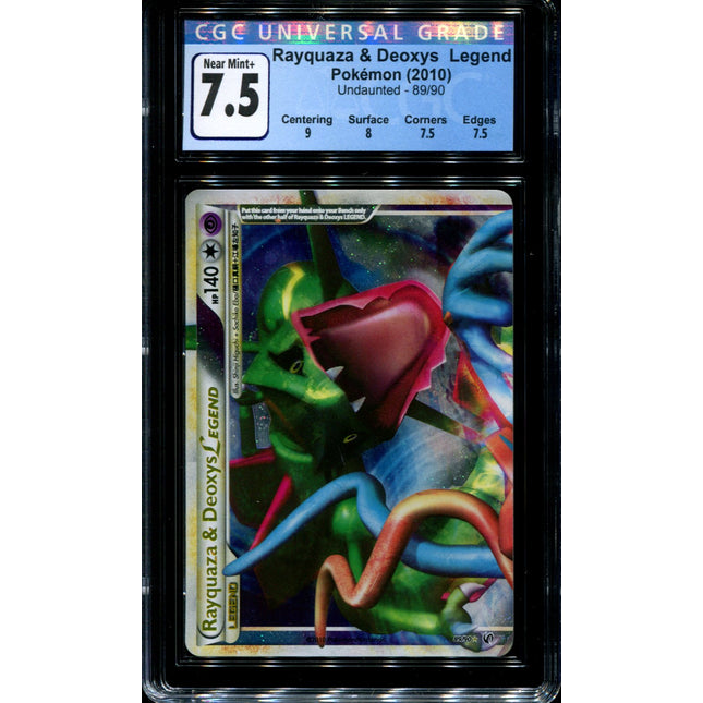 Rayquaza & Deoxys Legend Top - 89/90 - CGC 7.5 - Ultra Rare - Undaunted - Pokemon - 68419
